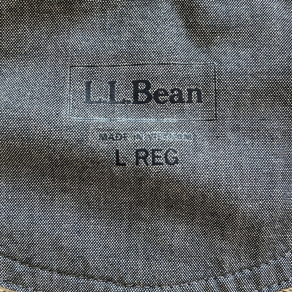 L.L. Bean Gray 1/4 Zip Up Sweater Soft Knit Casual Pullover. Size Large. - Picture 3 of 5